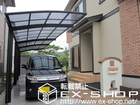 のカーポート プレシオスポート 縦連棟 積雪〜20cm対応 施工例