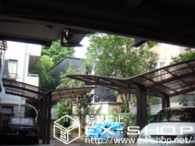 のカーポート カーブポートシグマIII Y合掌　積雪〜20cm対応×2セット 施工例