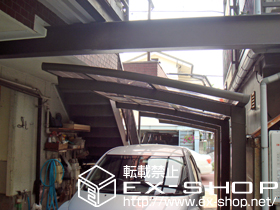 のサイクルポート・駐輪場 カーブポートシグマIII ミニ 縦連棟　積雪〜20cm対応 施工例