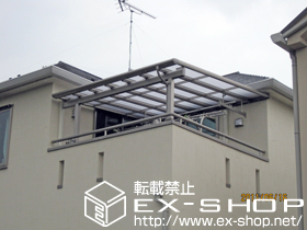 のバルコニー・ベランダ屋根 パワーアルファ F型 単体 屋根タイプ 積雪〜30cm対応 施工例