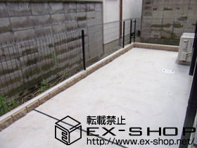 のフェンス・柵 イーネットフェンス1F型 自由柱タイプ 施工例