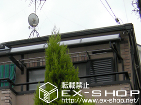 のバルコニー・ベランダ屋根 ライザーテラスII Ｒ型 単体 ルーフタイプ 積雪〜20cm対応 施工例