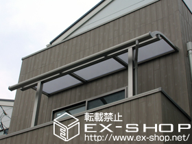 のバルコニー・ベランダ屋根 ライザーテラスII R型 屋根タイプ 単体 積雪〜20cm対応 施工例