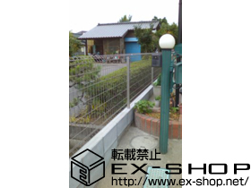 のフェンス・柵 イーネットフェンス1F型 自由柱タイプ 施工例