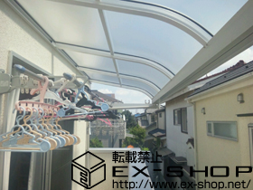 のバルコニー・ベランダ屋根 ヴェクターテラス R型 単体 ルーフタイプ 積雪〜20cm対応 施工例