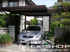 のカーポート ジーポートneo Aタイプ　梁延長仕様　積雪〜100cm対応 施工例