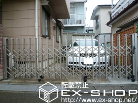 のカーゲート トリップゲート ペットガード型 片開き 施工例