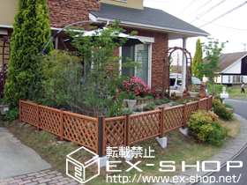 のフェンス・柵 ステイウッドフェンスM1型 施工例