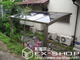 のサイクルポート・駐輪場 カーブポートシグマミニ 積雪〜20cm対応 施工例