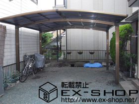 のカーポート カーブポートシグマIII ワイド　積雪〜20cm対応 施工例