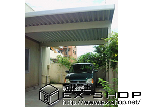 のカーポート ジーポートneo Aタイプ 2台用　積雪〜100cm対応 施工例