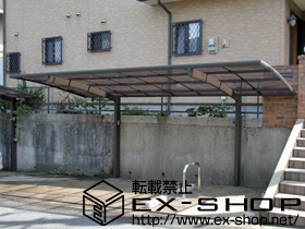 のカーポート カーブポートシグマ?　単体　積雪〜20cm対応＋スペースガードU48型　ステンレス 施工例