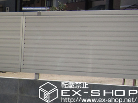 のフェンス・柵 エクスラインフェンス7型 自由柱施工 施工例