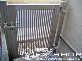 の門扉 プリレオR2型 片開き 施工例