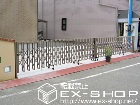 のカーゲート アルシャインII M型 Aタイプ ノンレール 両開き 施工例