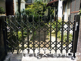 のカーゲート アルシャインII MW型 Aタイプ ノンレール片開き 施工例