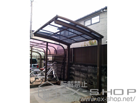 のサイクルポート・駐輪場 カーブパークシグマIII オープンタイプ 積雪〜20cm対応 施工例