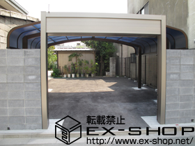 のカーポート プレシオスポート アルファM合掌 積雪〜20cm対応 施工例