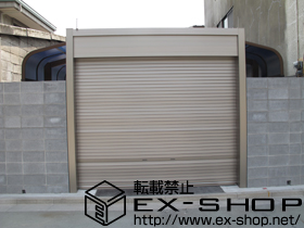 のガレージシャッター シングルシャッター Fタイプ アルミ 電動タイプ 施工例