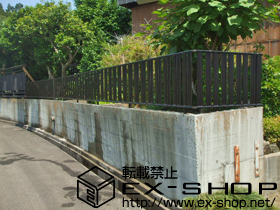 のフェンス・柵 ハイミレーヌ1型　フリーポールタイプ 施工例