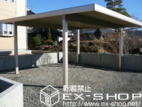 のカーポート ジーポートneo Aタイプ 2台用 角柱仕様 積雪〜100cm対応 施工例