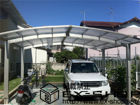 のカーポート プレシオスポート M合掌 積雪〜20cm対応 施工例