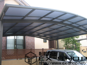 のカーポート カーブポートシグマIII ワイド　積雪〜20cm対応 施工例