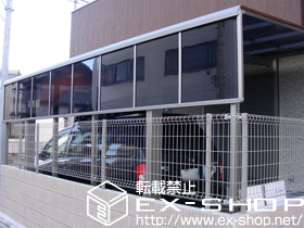 のカーポート アーキフィットプラス 積雪〜30cm対応＋サイドパネル 施工例