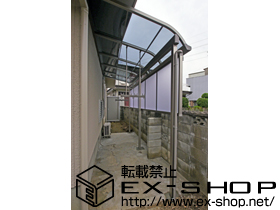 のテラス屋根 ライザーテラスII R型 単体 テラスタイプ 積雪〜20cm対応＋前面スクリーン 施工例