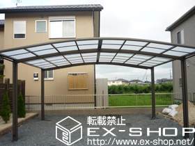 のカーポート カーブポートシグマIII ワイド 積雪〜20cm対応 施工例