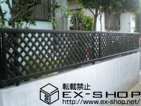 のフェンス・柵 シャレオR11型フェンス　フリーポールタイプ 施工例