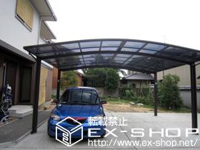 のカーポート カーブポートシグマIII ワイド 積雪〜20cm対応 施工例