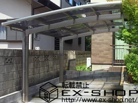 LIXIL リクシル(トステム)のカーポート カーブポートシグマIII 積雪～20cm対応 施工例