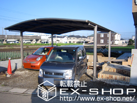 のカーポート カーブポートシグマIII ワイド　積雪〜20cm対応 施工例