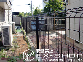 のフェンス・柵 イーネットフェンス1F型 自由柱タイプ 施工例