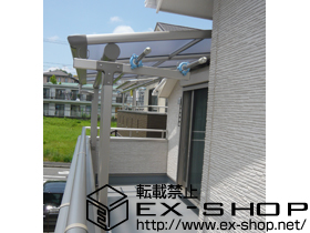 のバルコニー・ベランダ屋根 ヴェクター F型 屋根タイプ 単体 積雪〜20cm対応 施工例