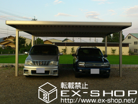 のカーポート レオンポートneo 2台用 積雪〜50cm対応 施工例