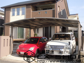 のカーポート カーブポートシグマIII ワイド 積雪〜20cm対応 施工例