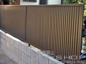 のフェンス・柵 プリレオR6型フェンス フリーポールタイプ 施工例