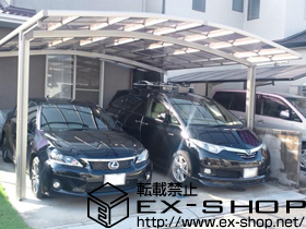 のカーポート カーブポートシグマIII ワイド　積雪30cm対応 施工例