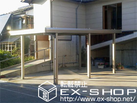 のカーポート テリオスポートII 3000 6本柱仕様 積雪〜100cm対応 施工例