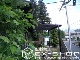 のテラス屋根 ライザーテラスII F型 テラスタイプ 単体 積雪〜20cm対応 施工例