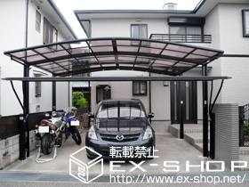 のカーポート カーブポートシグマIII ワイド　積雪〜20cm対応 施工例