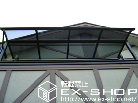 のバルコニー・ベランダ屋根 プレシオステラス R型 屋根タイプ 単体 積雪〜20cm対応 施工例