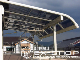 のバルコニー・ベランダ屋根 パワーアルファ RB型 屋根タイプ 積雪〜30cm対応 施工例