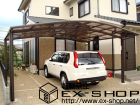 のカーポート カーブポートシグマIII ワイド　積雪〜20cm対応 施工例