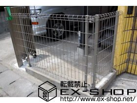 のフェンス・柵 ハイグリッドフェンスUF8型 フリーポールタイプ 施工例