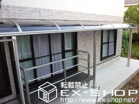 のテラス屋根 プレシオステラス R型 テラスタイプ 連棟 積雪〜20cm対応 施工例