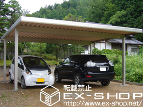 のカーポート レオンポートneo 2台用　積雪〜50cm対応 施工例