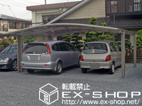 のカーポート カーブポートシグマIII ワイド 積雪〜20cm対応 施工例